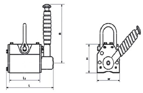 永磁起重器解剖圖